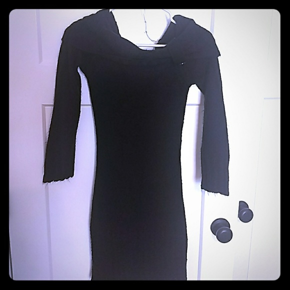 Black Derek Heart sweater dress - Picture 1 of 2
